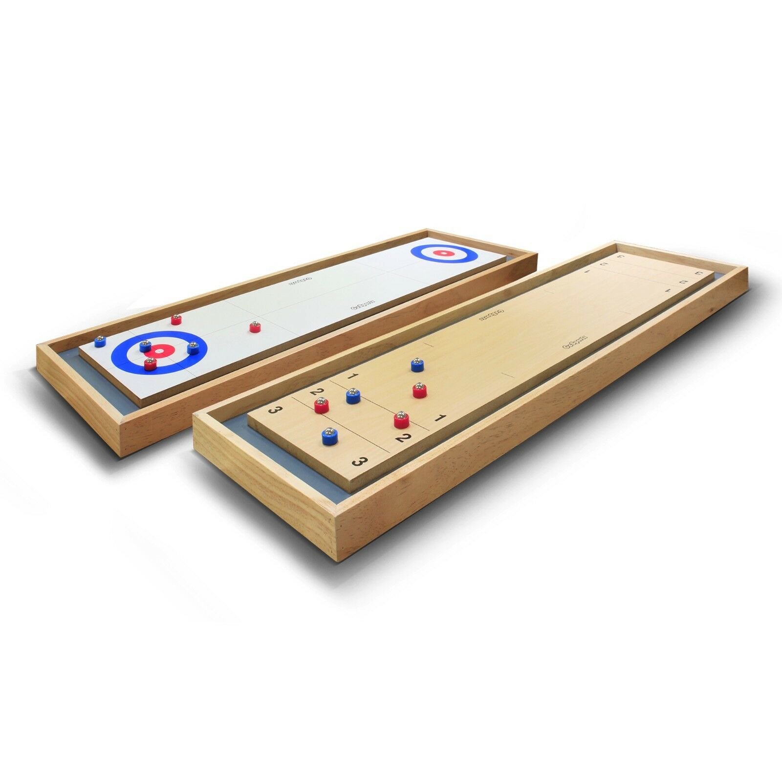 GoSports Shuffleboard and Curling 2 in 1 TableTop Game Flidbe